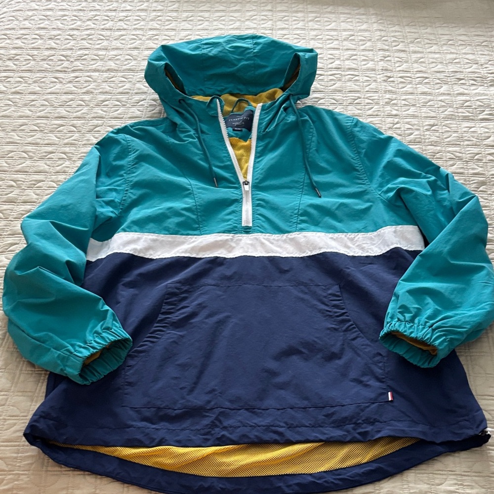 Brunswick Garments/Cotton On Classic Fit Pullover Windbreaker, Men’s XL, 1/2 Zip